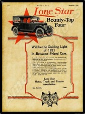 1921 Lone Star Motor Cars New
