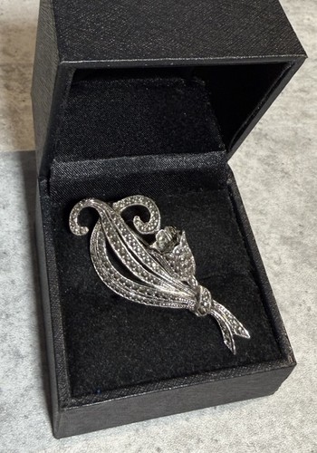 Vintage brooch silver - vintage,
