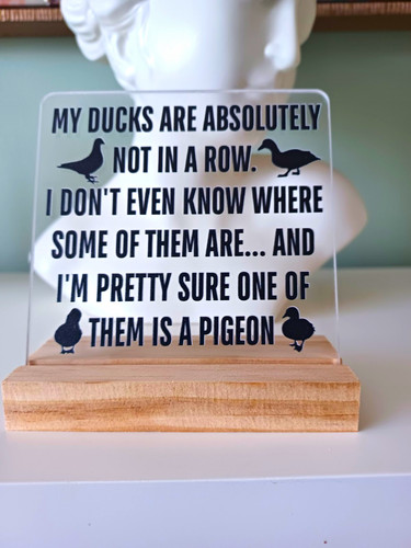 Acrylic plaque sign - sign, my