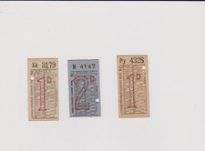 BUS TICKET - LONDON  LPTB 60  COLINDALE  OLD FORD (3) c1934