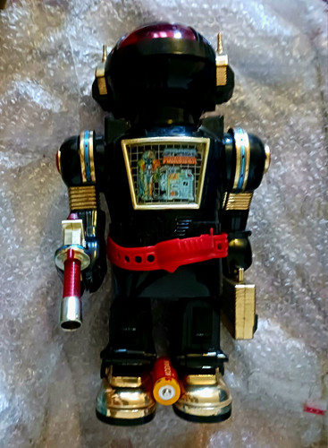 Vintage battery operated - battery, robot