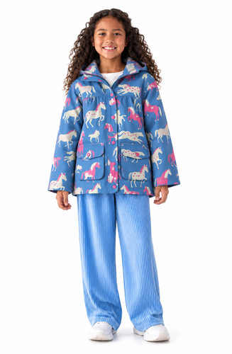 Hatley girls blue - blue, unicorn