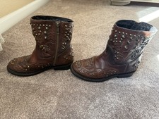 ASH Studded Brown Leather