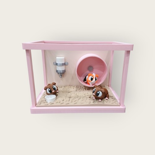 Printed guinea pig diorama - printed,