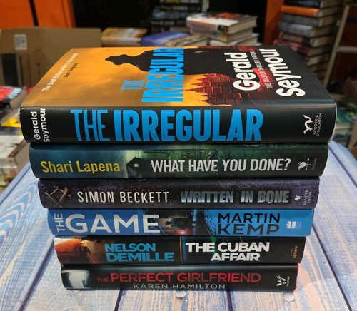 Crime thriller hardback - 6,