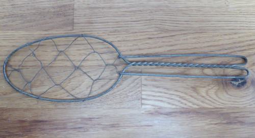 Vintage metal egg - metal, whisk