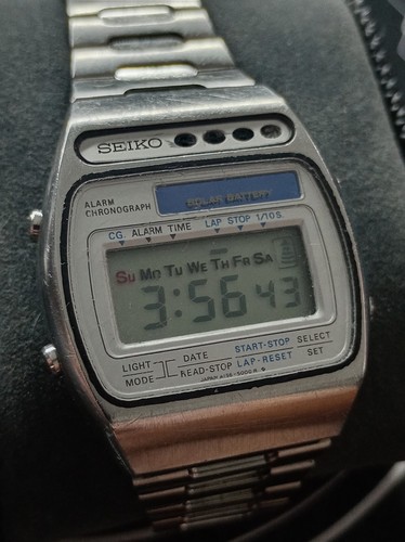 Seiko solar chronograph alarm - solar,