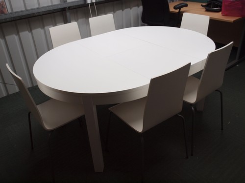 Ikea bjursta round - bjursta, white