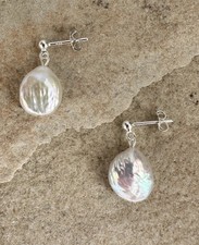 Freshwater pearl solid - solid, 925