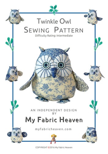 Easy owl stuffed toy sewing - easy,