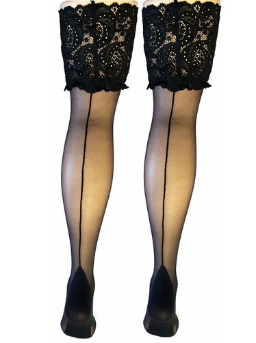 Deep lace top black - deep,