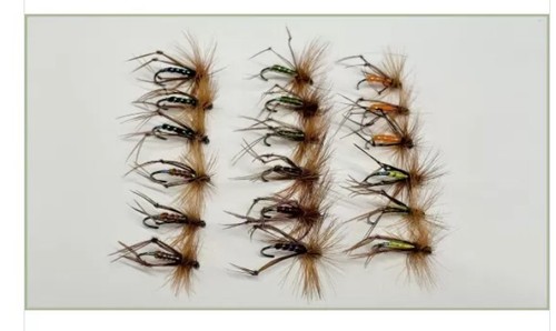 Barbless hopper flies 18 - barbless,