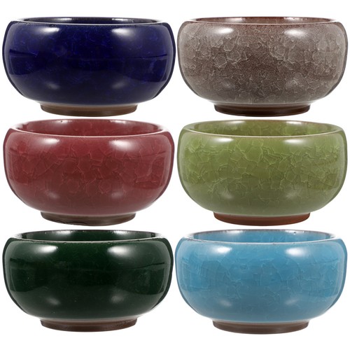 6pcs small ceramic succulent - small,