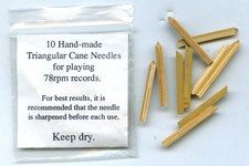 New fibre gramophone needles - new,