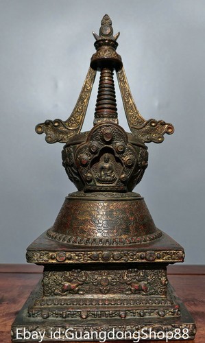Old china bronze gilt - 13.2",
