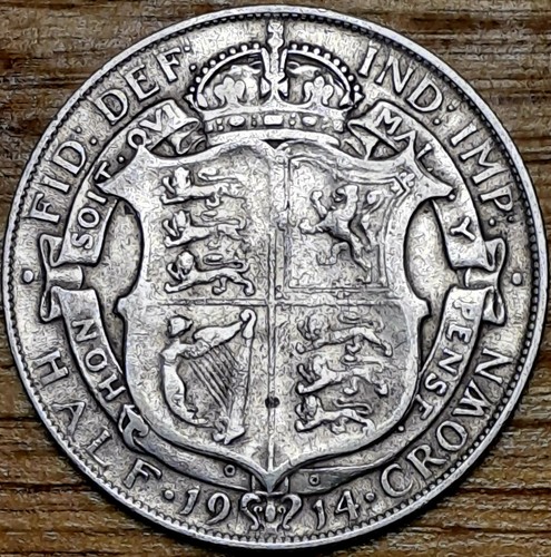 1914 king george half - king,