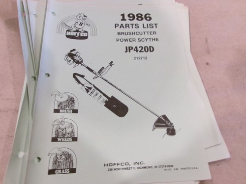 Hoffco 1986 brushcutter power - hoffco,