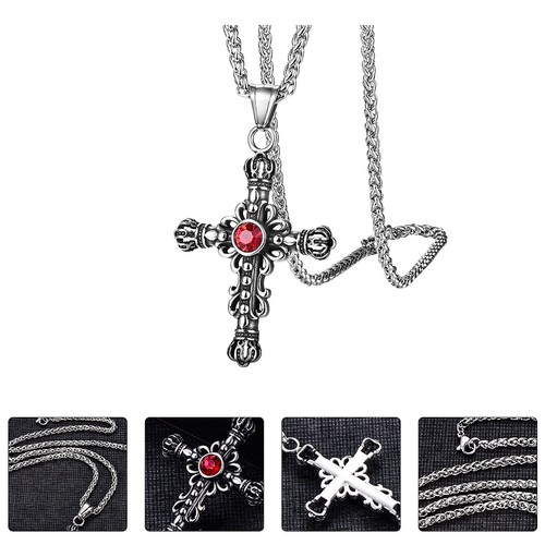 Retro necklace cross - 1,