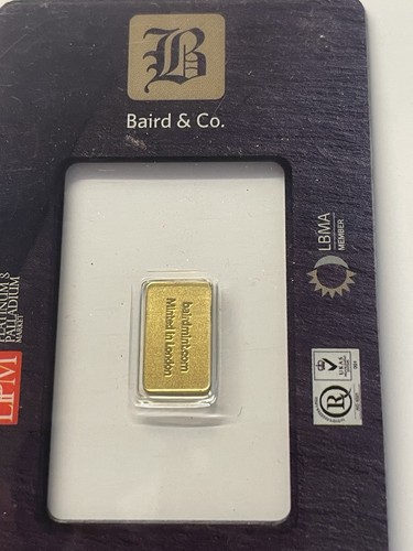 Fine gold gram bar - gram, from