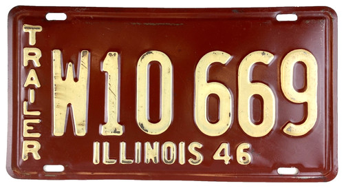 Vintage illinois 1946 trailer - illinois,