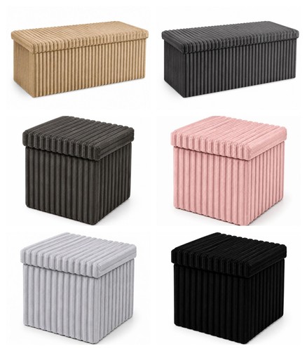 Ribbed storage box - ribbed, large