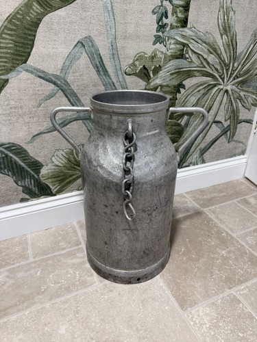 French vintage aluminum milk - french,