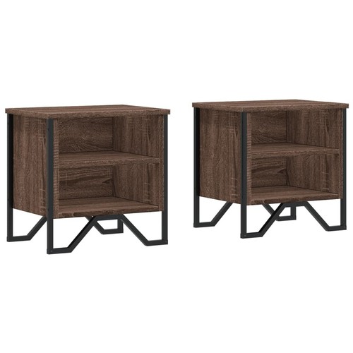 Bedside cabinet with shelves - bedside,
