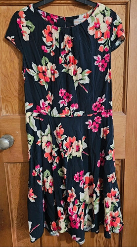 Billie blossom black - black, floral