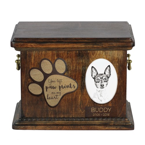 Toy fox terrier urn - toy,