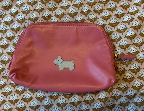 Radley pink zip around make - zip-around, make-up