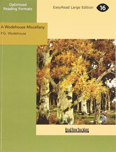 Wodehouse miscellany - wodehouse,