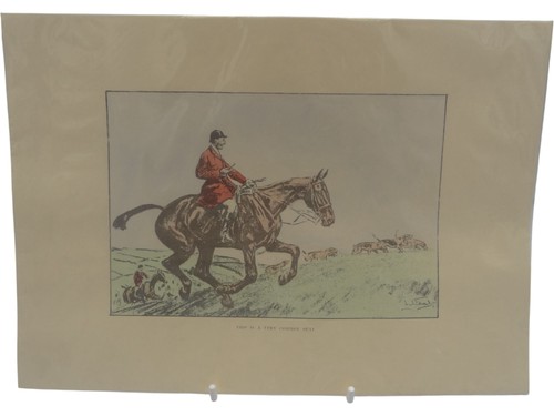 Set hand coloured hunting - set,