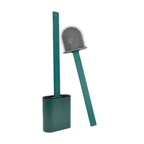 Silicone toilet brush and - toilet,