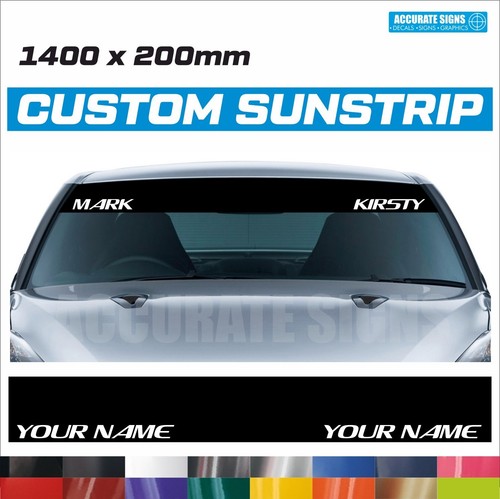 Universal car sunstrip - sunstrip, custom
