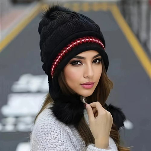 Soft winter warm fur hat - soft,