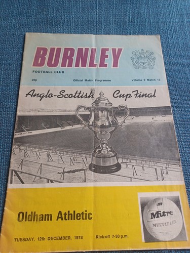 Burnley oldham athletic - burnley,