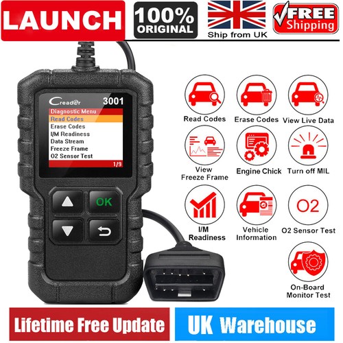 Launch cr3001 obd2 scanner car - obd2,