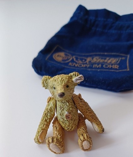 Steiff pewter miniature bear - steiff,