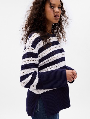 New gap crochet knit - knit, sweater