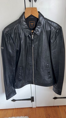 Superdry men black leather - black,