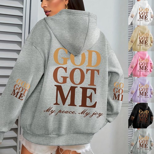 Ladies men god got hooded - got, me