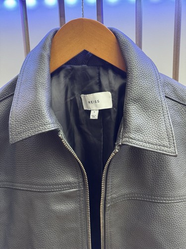 Reiss men black leather - men's,
