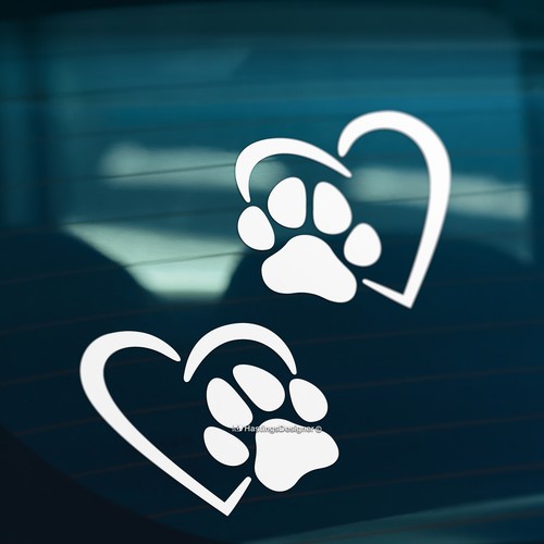 Dog paw print - 2x,