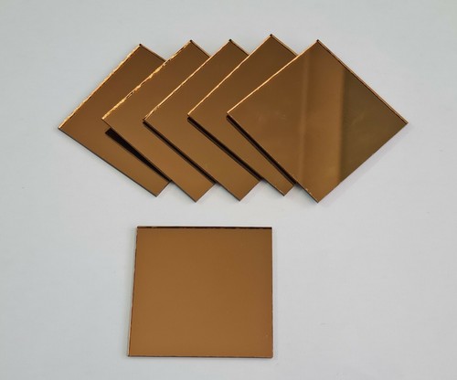 Pieces copper bronze glass - bronze,