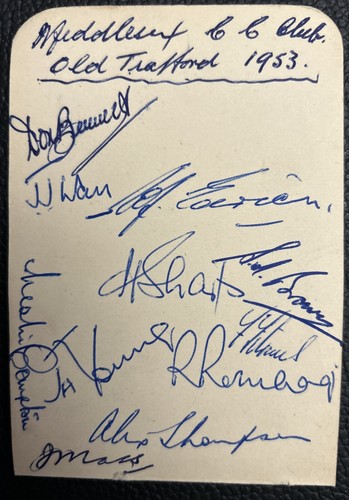 Fully signed x11 1953 - signed,