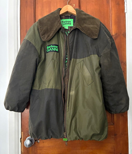 Barbour ganni green black - barbour, x