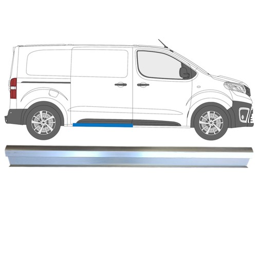 Sliding door sill repair panel