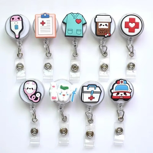 Doctor nurse clip badge - doctor, reel