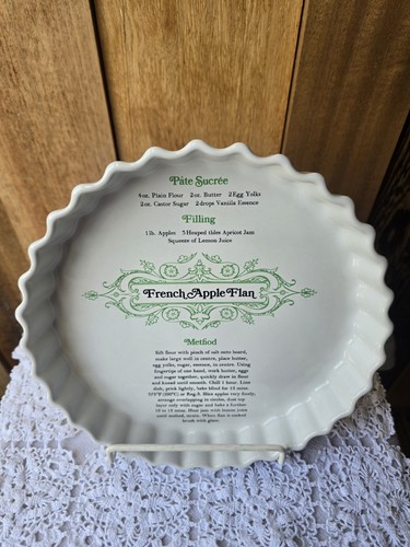 Vintage french apple tart - french,