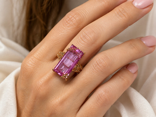 Statement ring triplet - ring, quartz